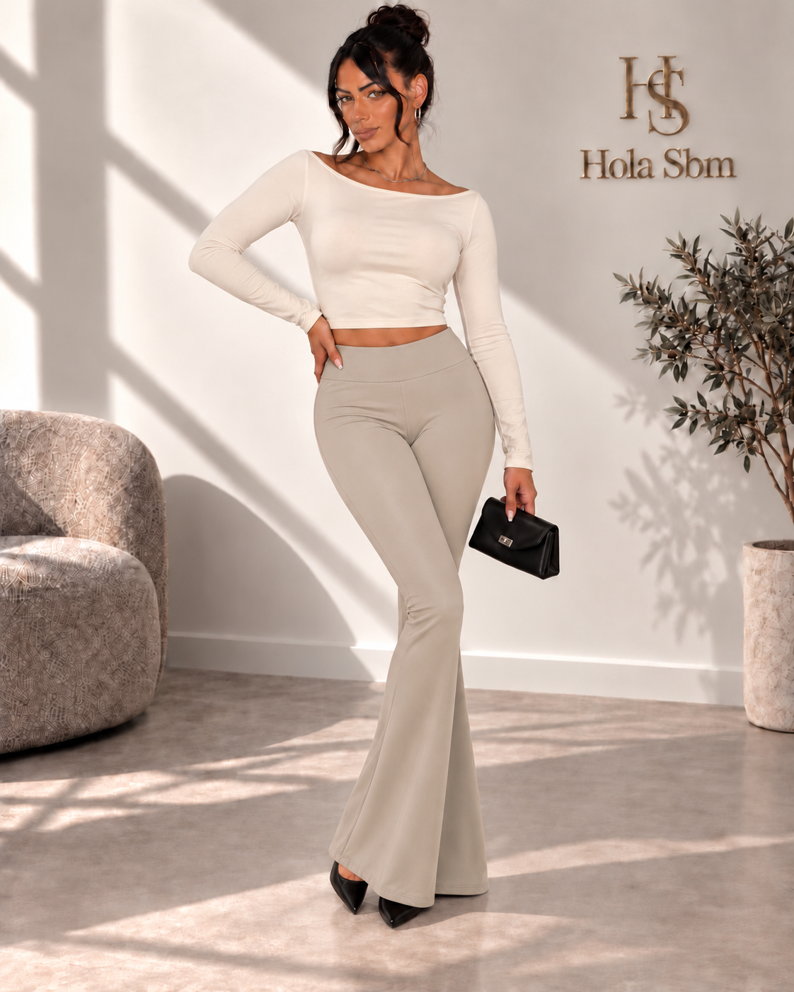 Leggings Selvya Beige chiaro